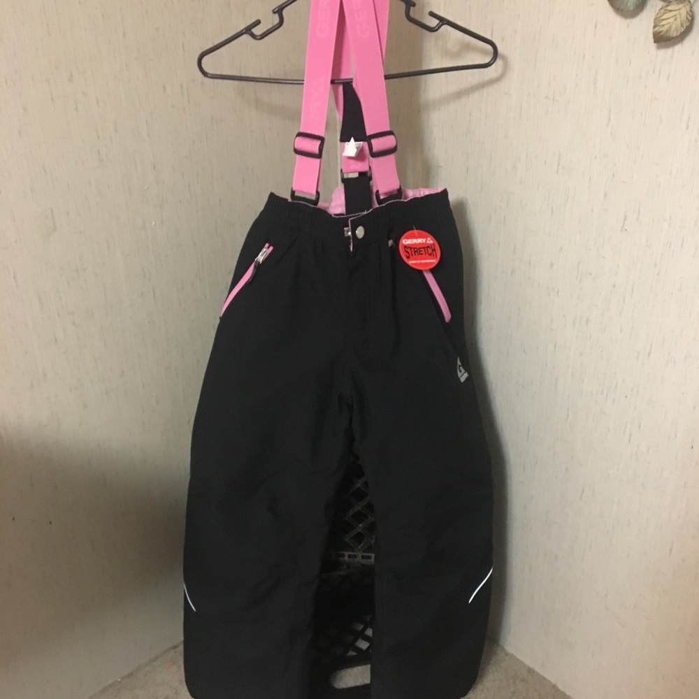Stylish Kids Black and Pink Overalls